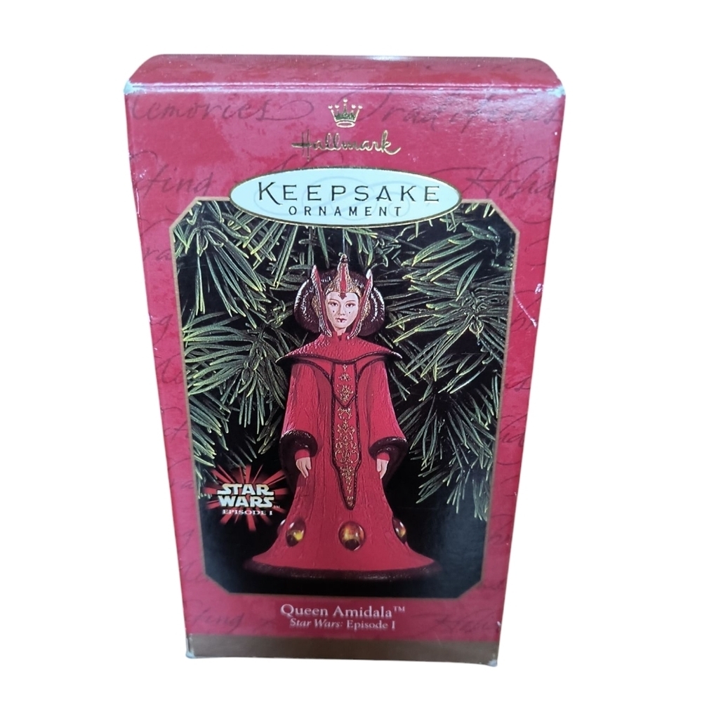 Vintage Hallmark Keepsake Ornament Queen Amidala From 1999 In Original Box